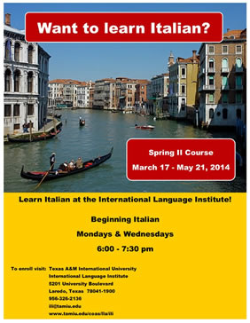 Italian Course Flyer