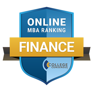 College Consensus Online Finance MBA Degree badge