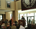 University President Speaking