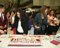 Cake being Served