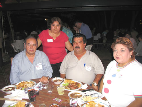 Lulac Council 12 - Marisela Cervantes, standing; Frank Gonzalez; Jose Sanchez; and Pat Martinez