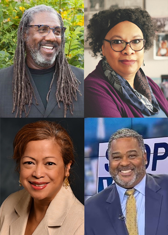 Diversity Virtual Series collage with four of its speakers