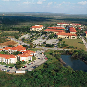 Aerial view of TAMIU campus