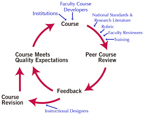 Quality Matters Course Review Process Image
