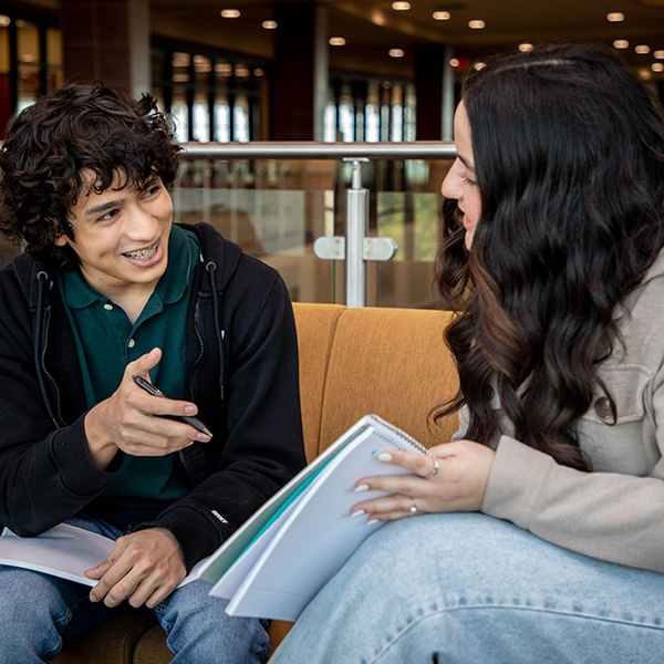 Students Talking on Campus