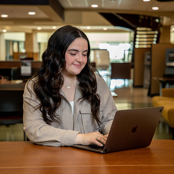Student on a Laptop
